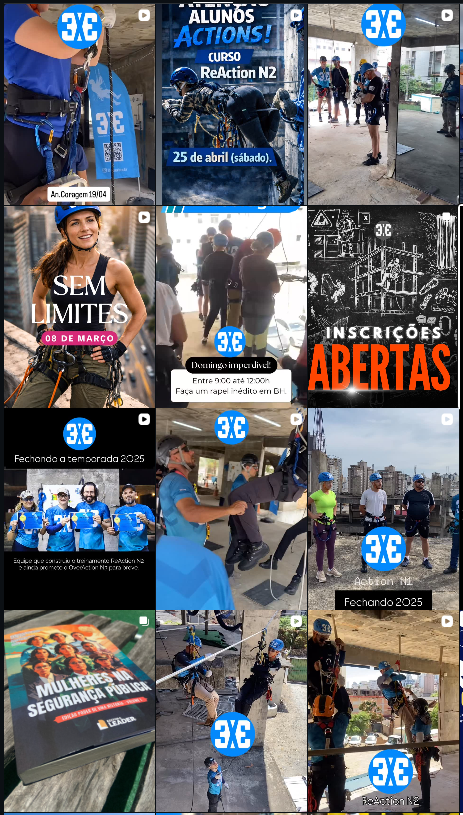 Mosaico do Instagram do 3X3